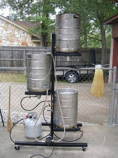 how much does an empty keg weigh